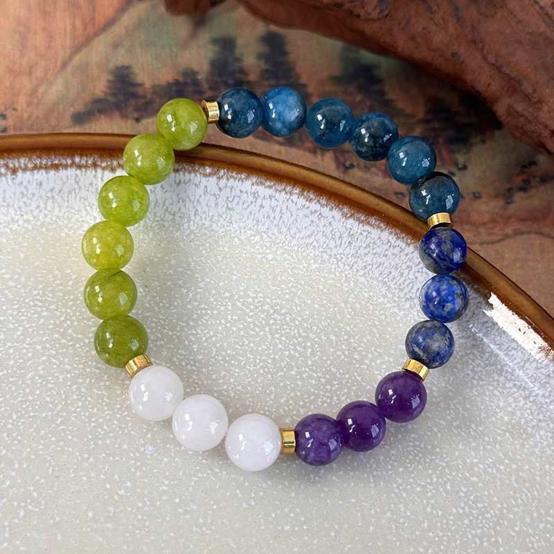 สร้อยข้อมือหินทรงเรขาคณิต