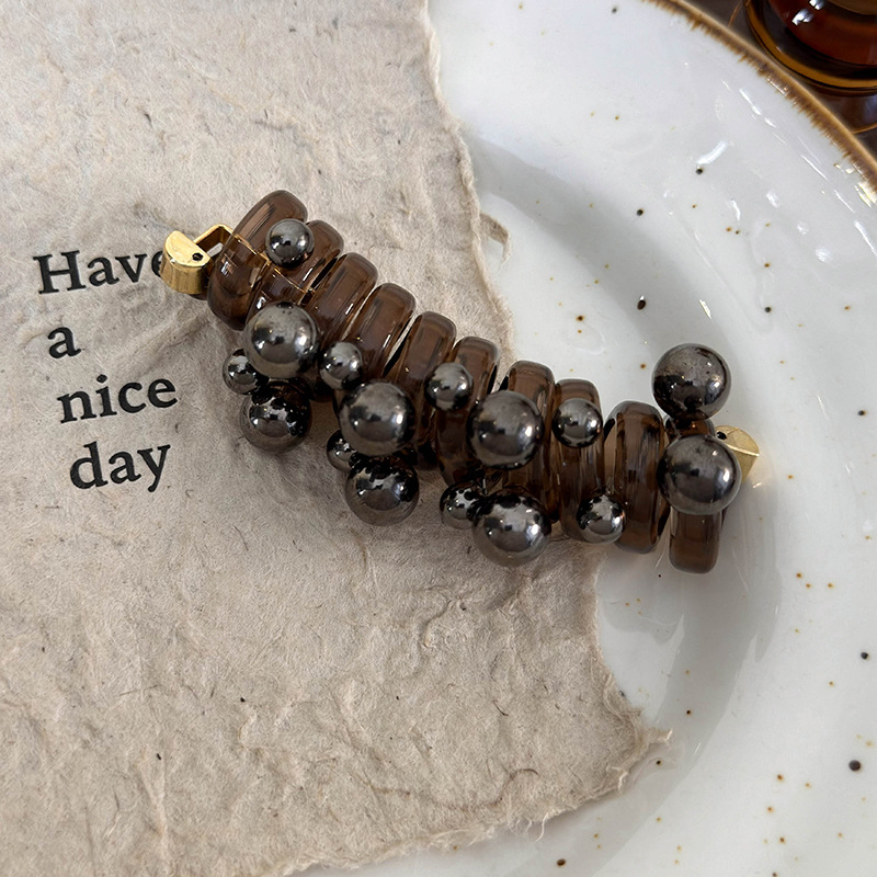 Élastiques à Cheveux Spiralés à Perles