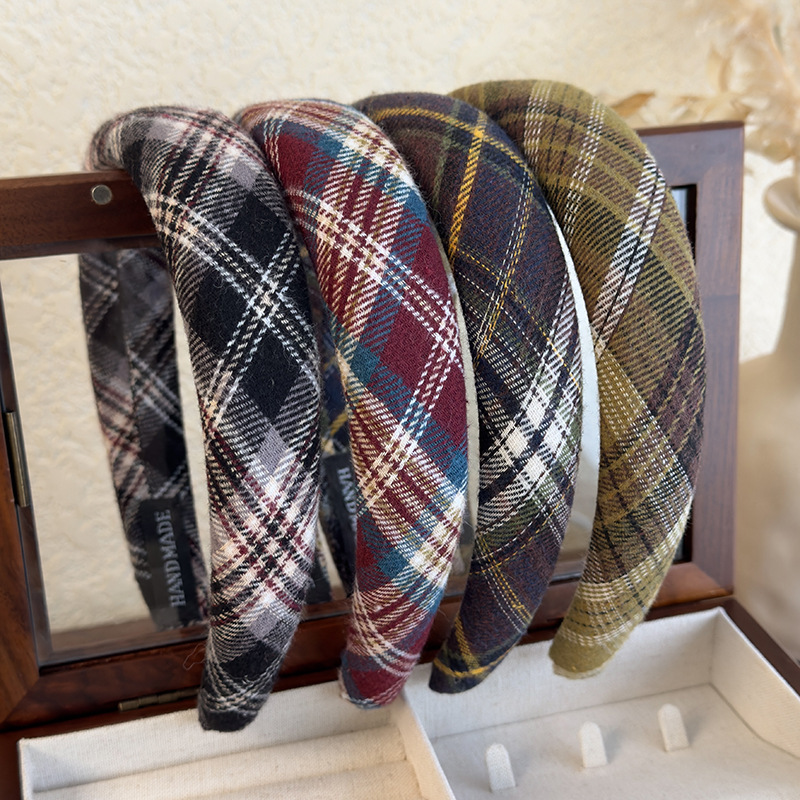 Diadema Preppy de Cuadros