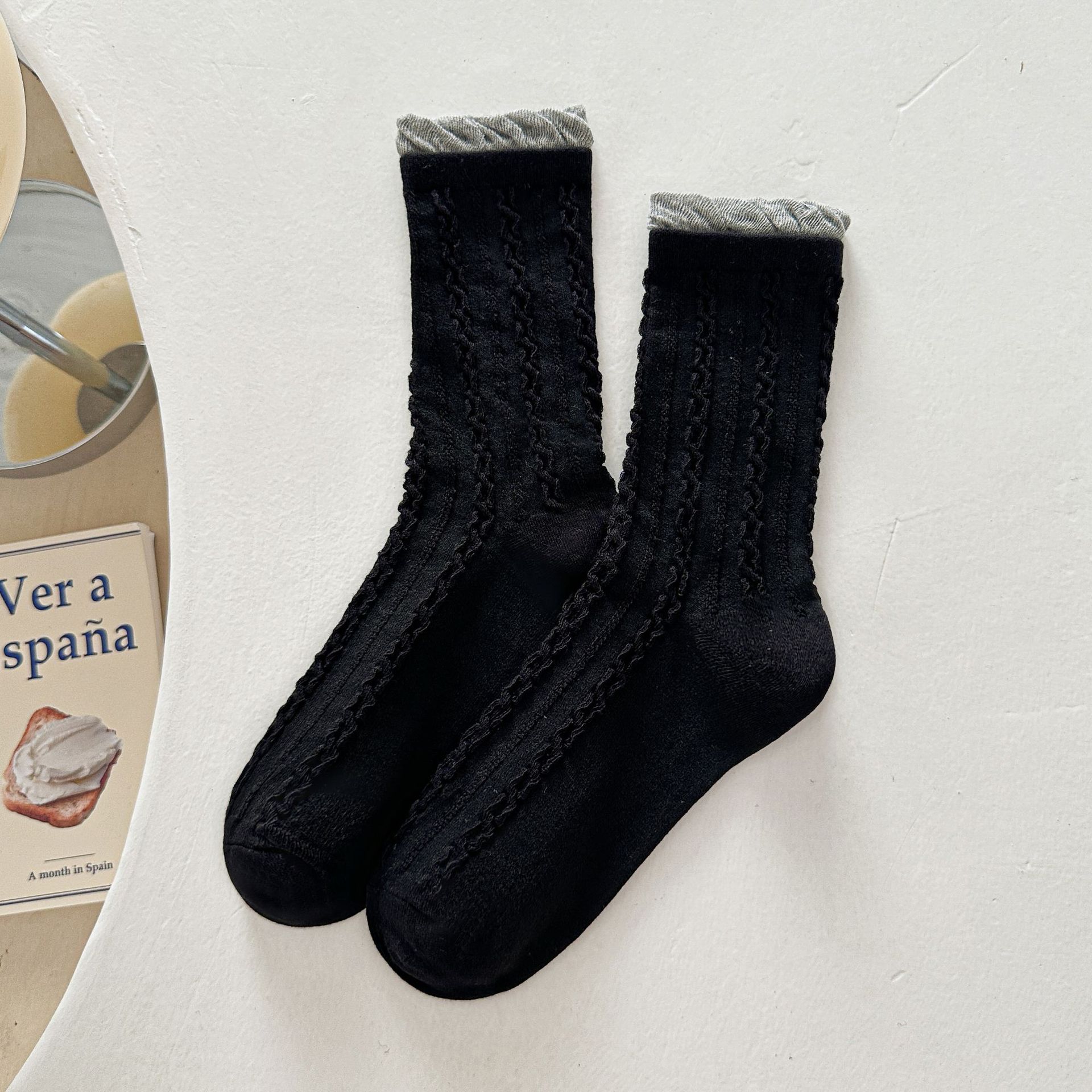 Žebrované podkolenky