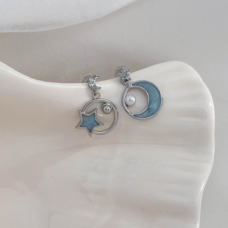 인어 진주 귀걸이