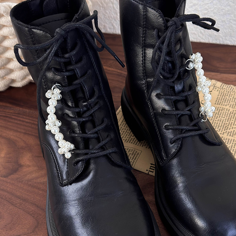 Pearl and Flower Bead Shoe Charms