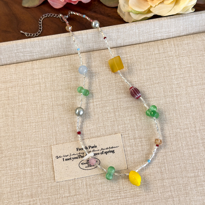 Намисто Лимон з Намистинами