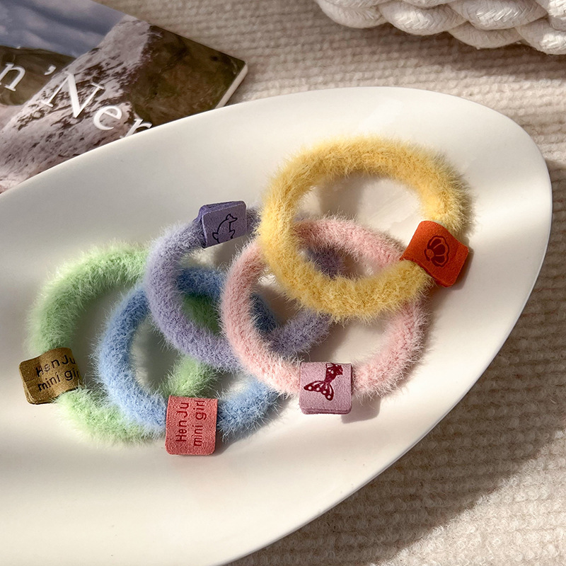 Pluche Haarelastieken Set