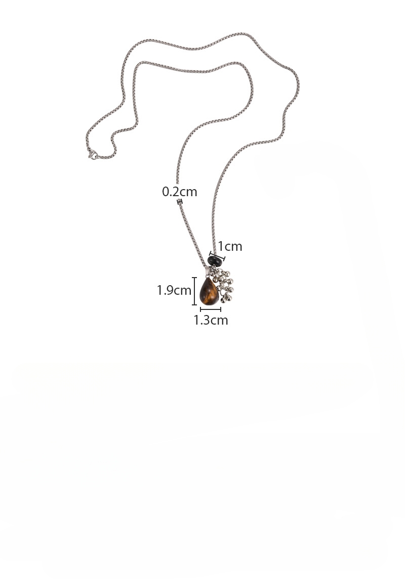 Намисто з Підвіскою у Формі Грона Винограду з Оком Тигра