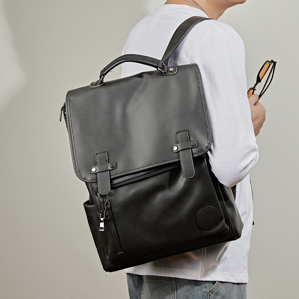 남성 대용량 플랩 백팩