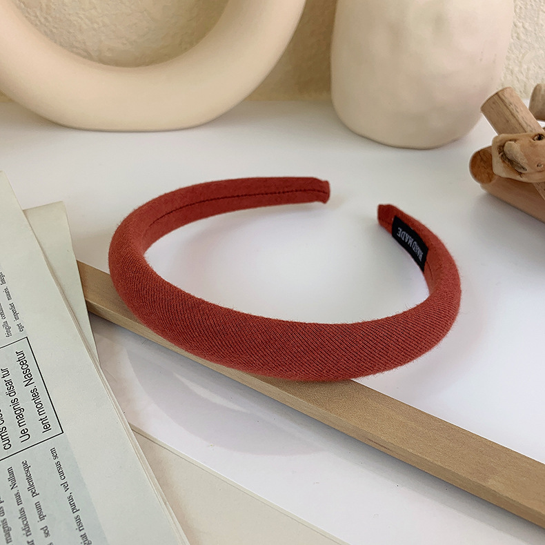 크림 스폰지 헤어밴드