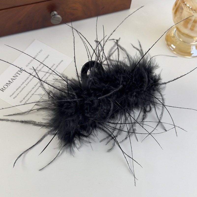 Feather Hair Claw Clip