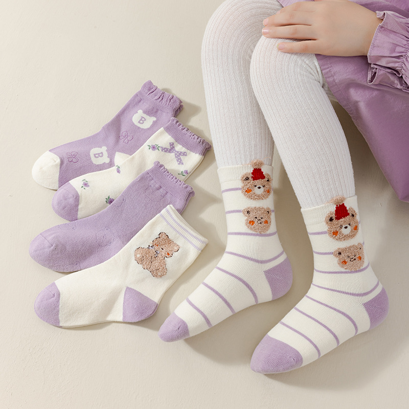 Meias Infantis Urso e Dinossauro