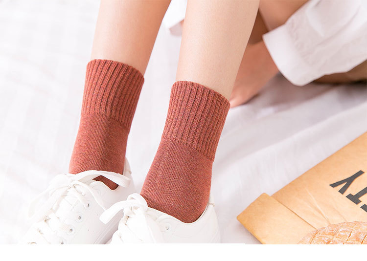 Meias de Algodão Meia Cano para Mulher