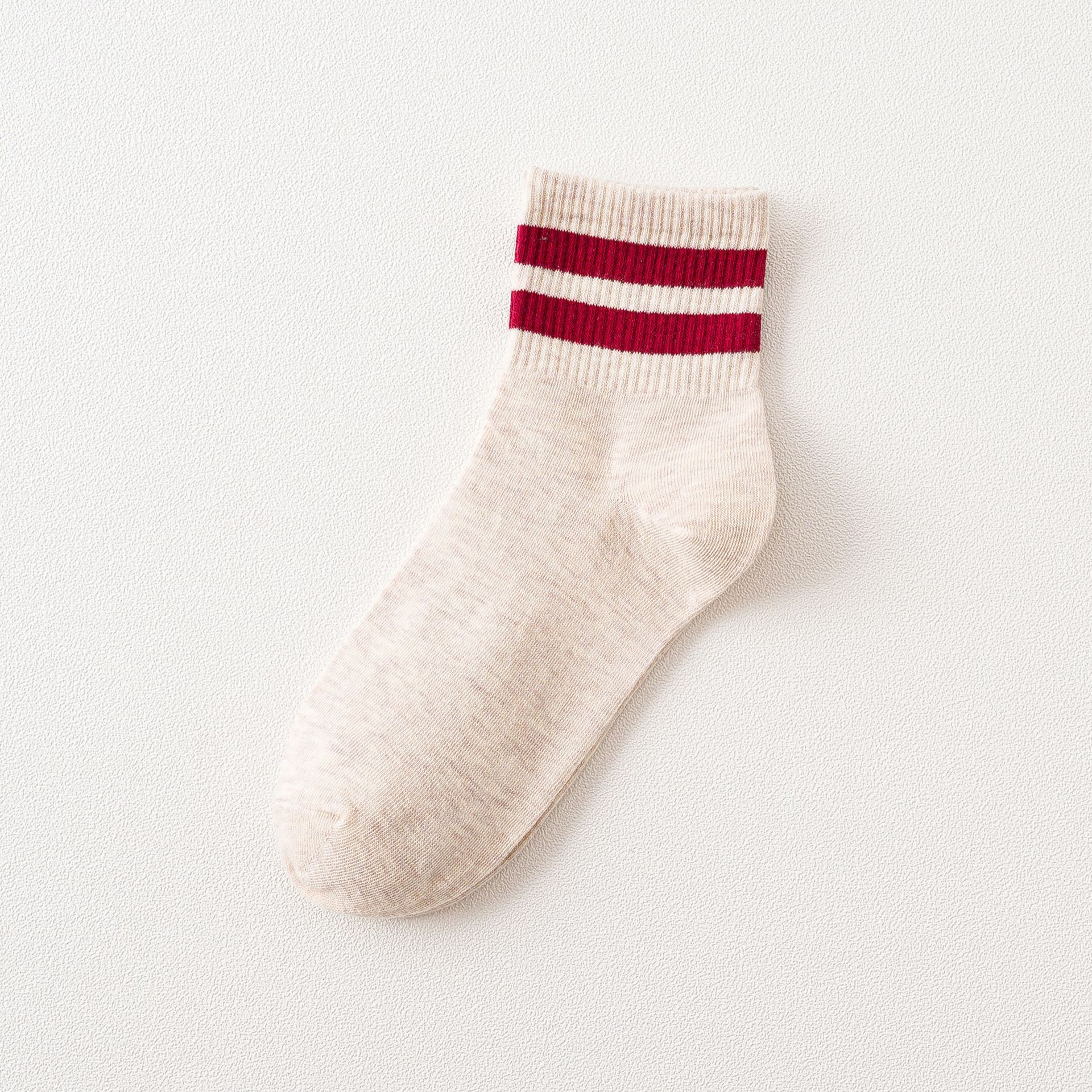 Женские Ребристые Носки с Двумя Полосками