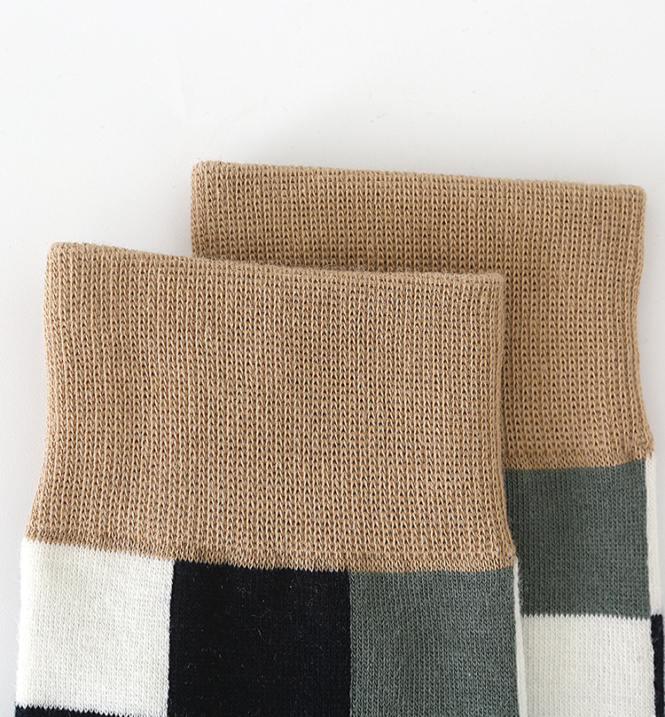 Pánské Casual Podkolenky s Kostkovaným Vzorem