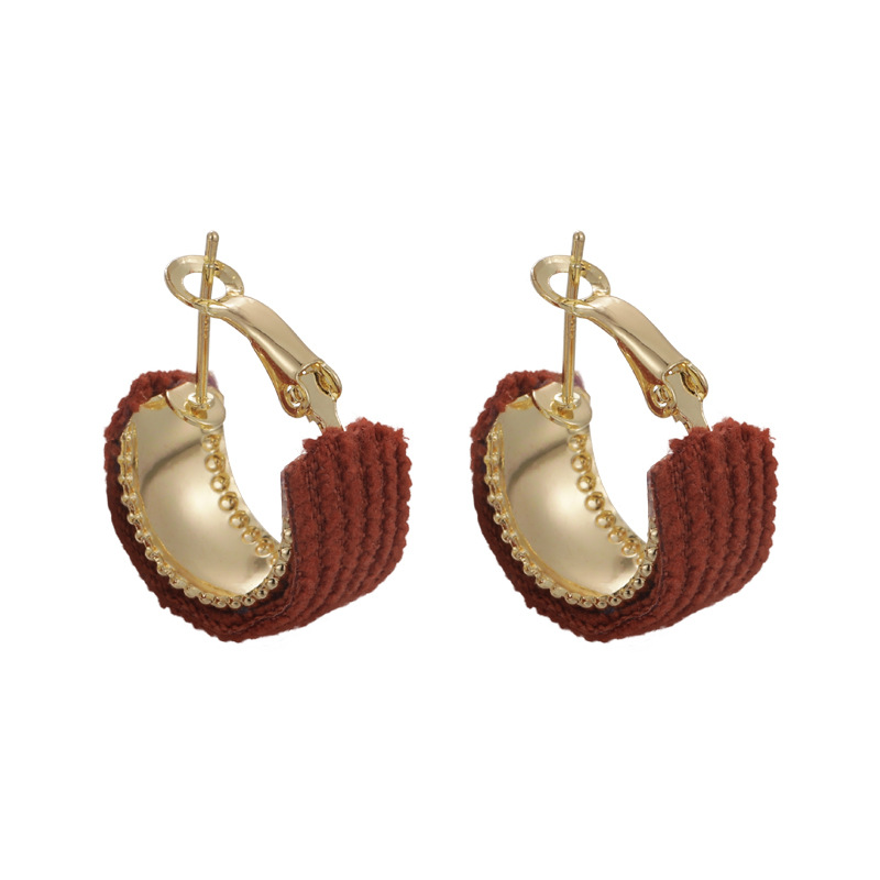 Геометрические Ретро Корейские Серьги