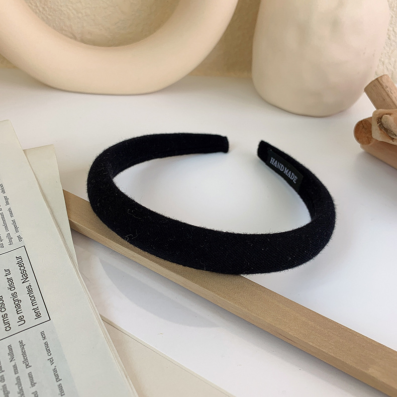 크림 스폰지 헤어밴드