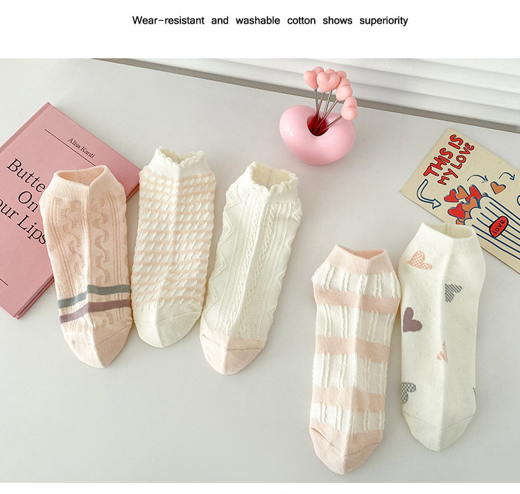 Bavlněné kotníkové ponožky