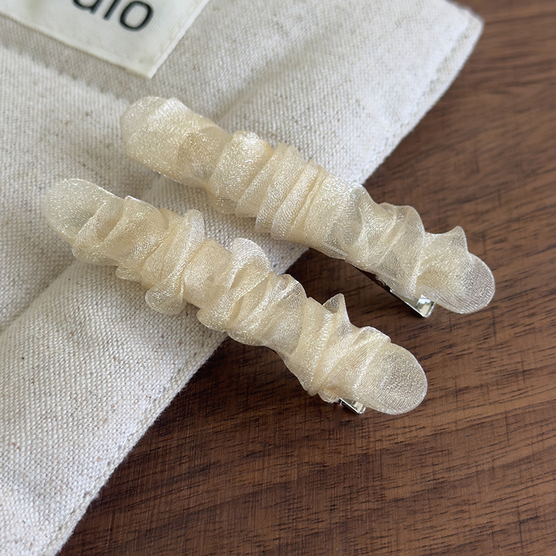 Grampos de Cabelo Plissados de Organza