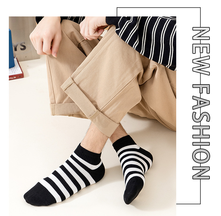 Chaussettes Basses à Rayures