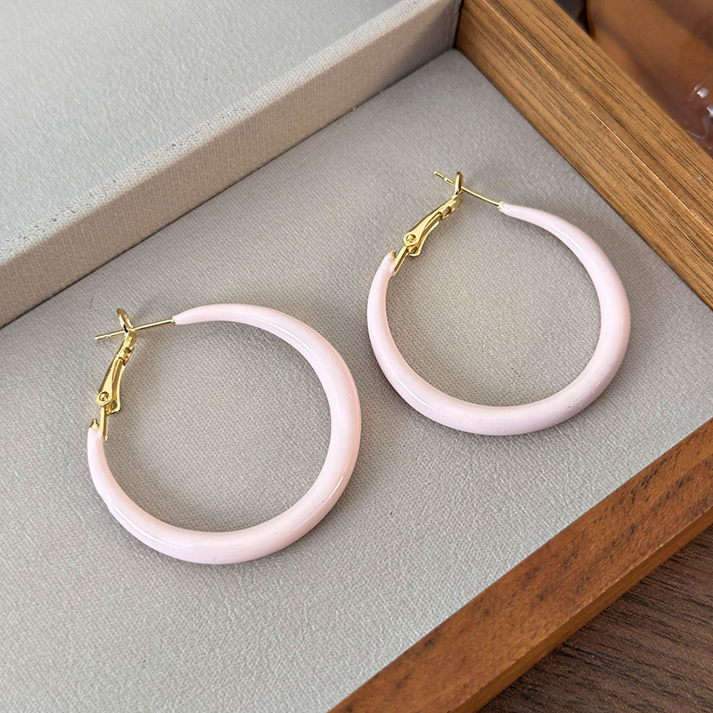 컬러풀 후프 귀걸이