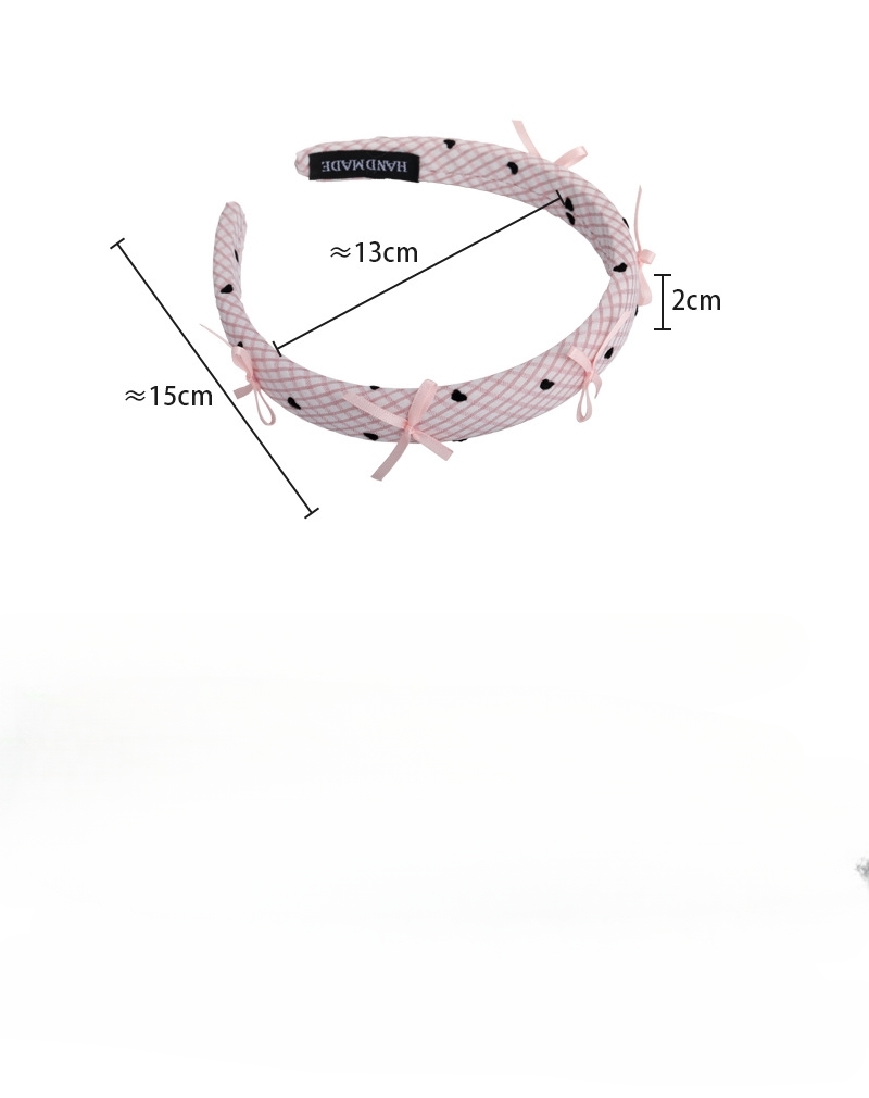 Bandă de Păr cu Fundă în Carouri