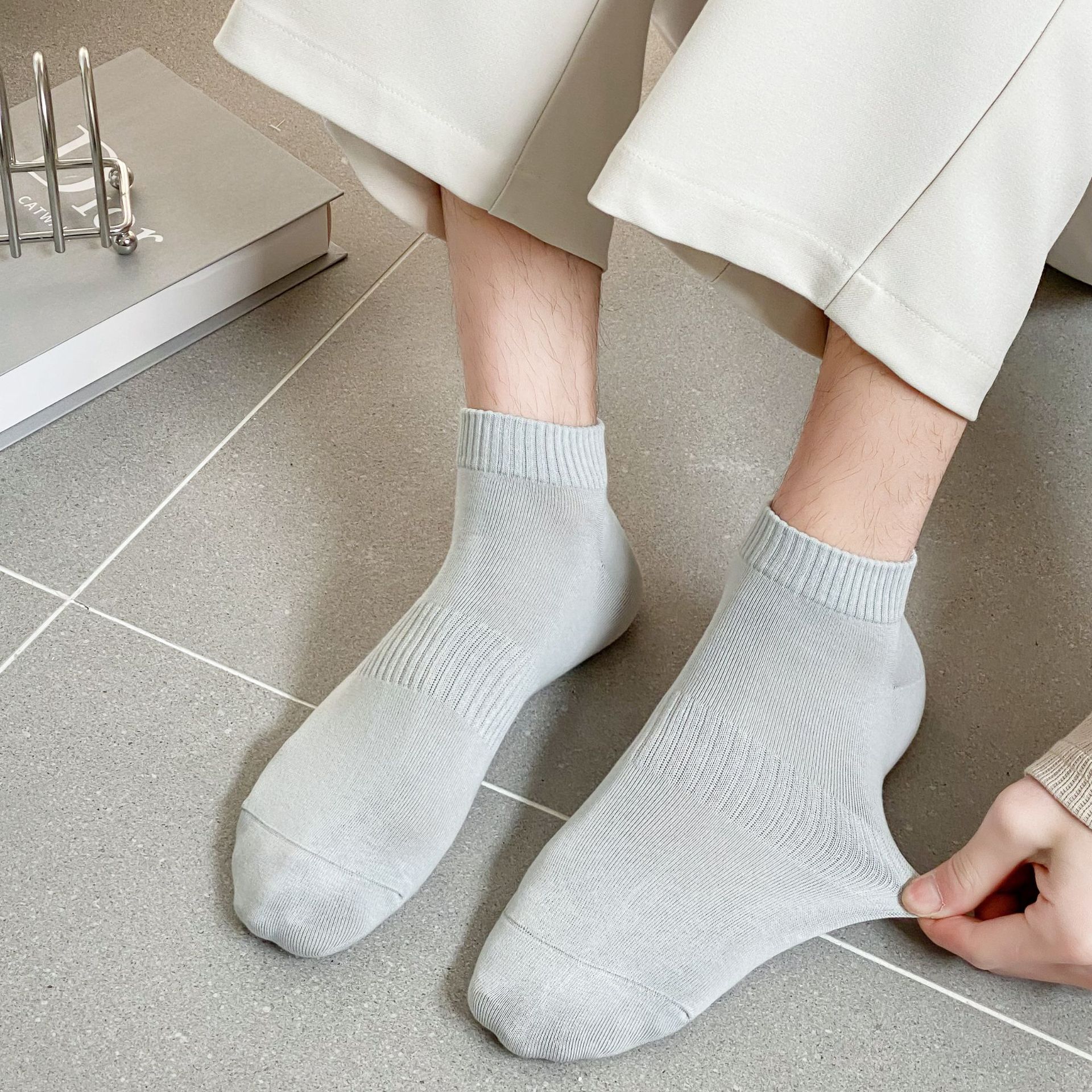 جوارب رجالية قطنية للكاحل