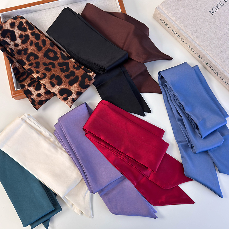 Retro Leopardenmuster Satin Kopfband