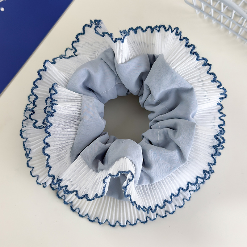 Niebieska Kraciasta Gumka do Włosów