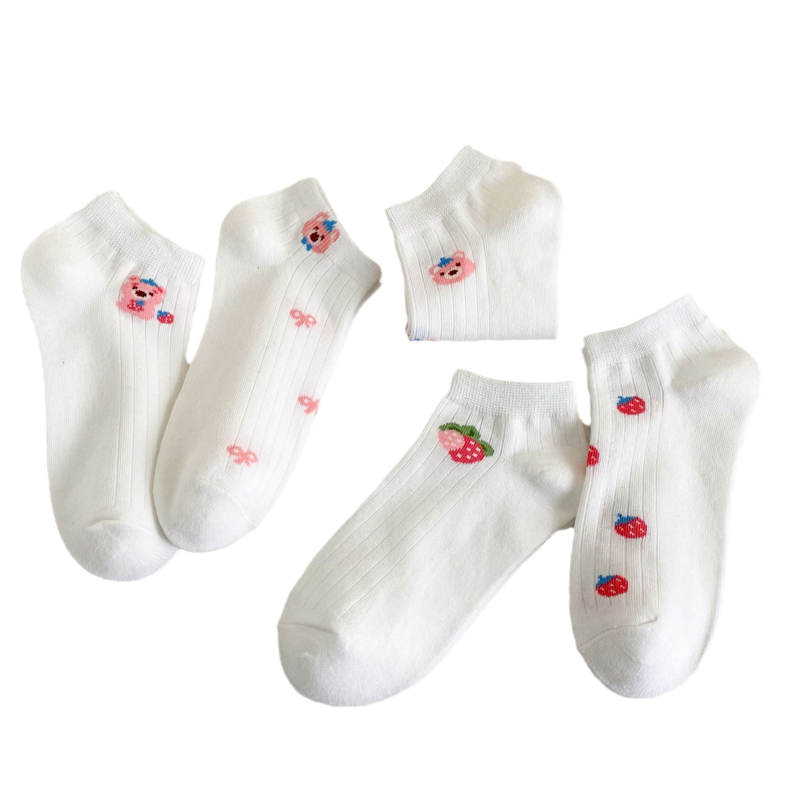 ถุงเท้าแบบไม่โชว์สำหรับผู้หญิง ผ้าฝ้าย