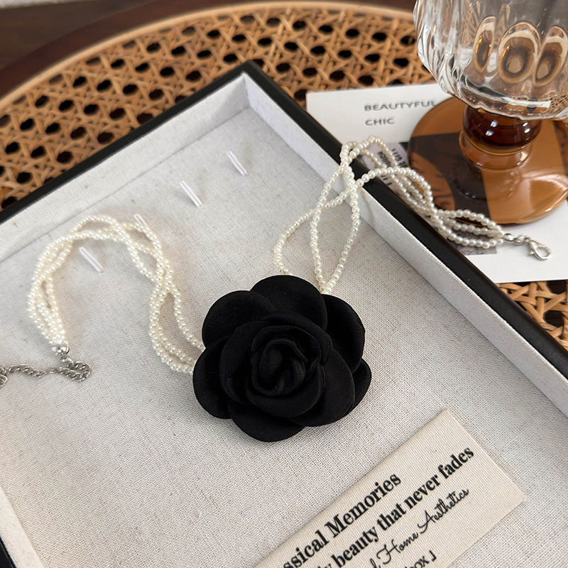 Multi-Layer Pearl Choker Necklace