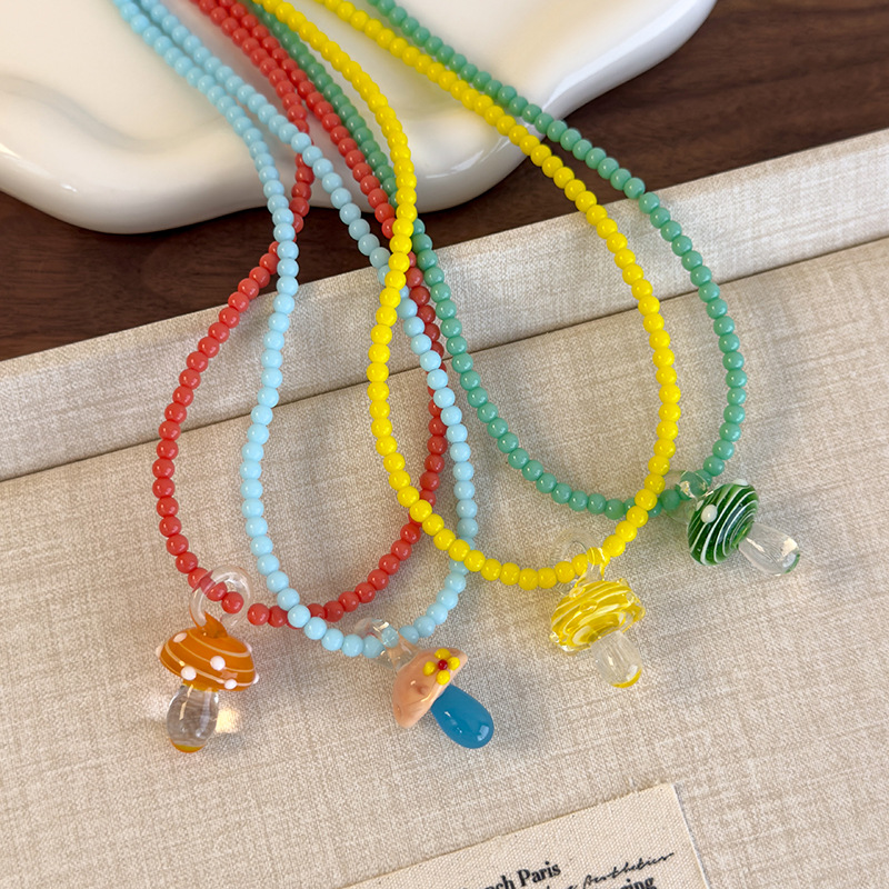 Скільний Грибовий Підвіс Намистинний Нашийник