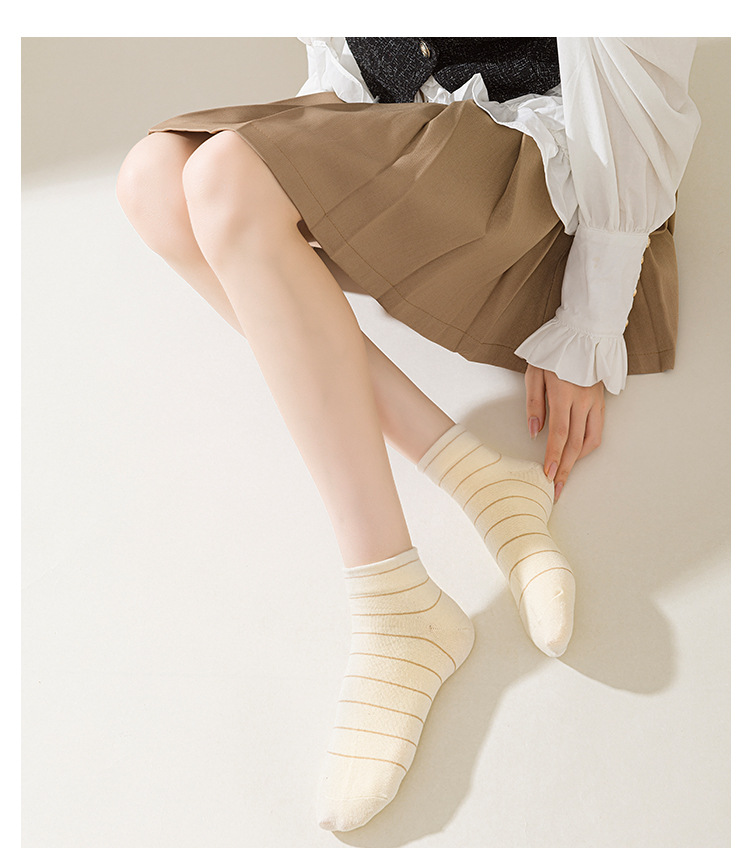 Женские Хлопковые Носки в Полоску