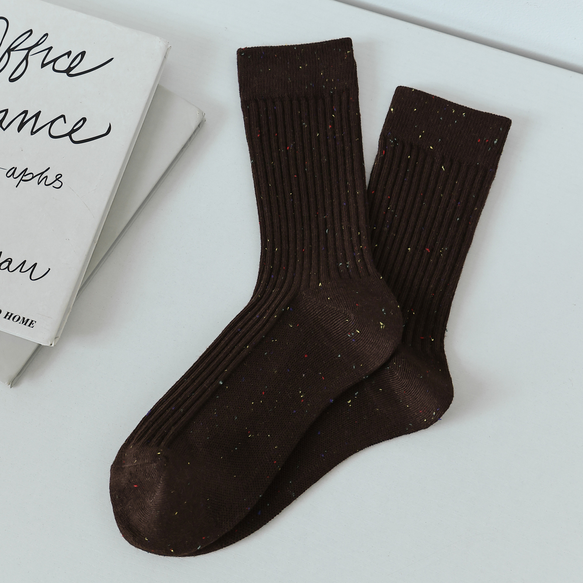 Meias Mid-Crew de Algodão para Mulher