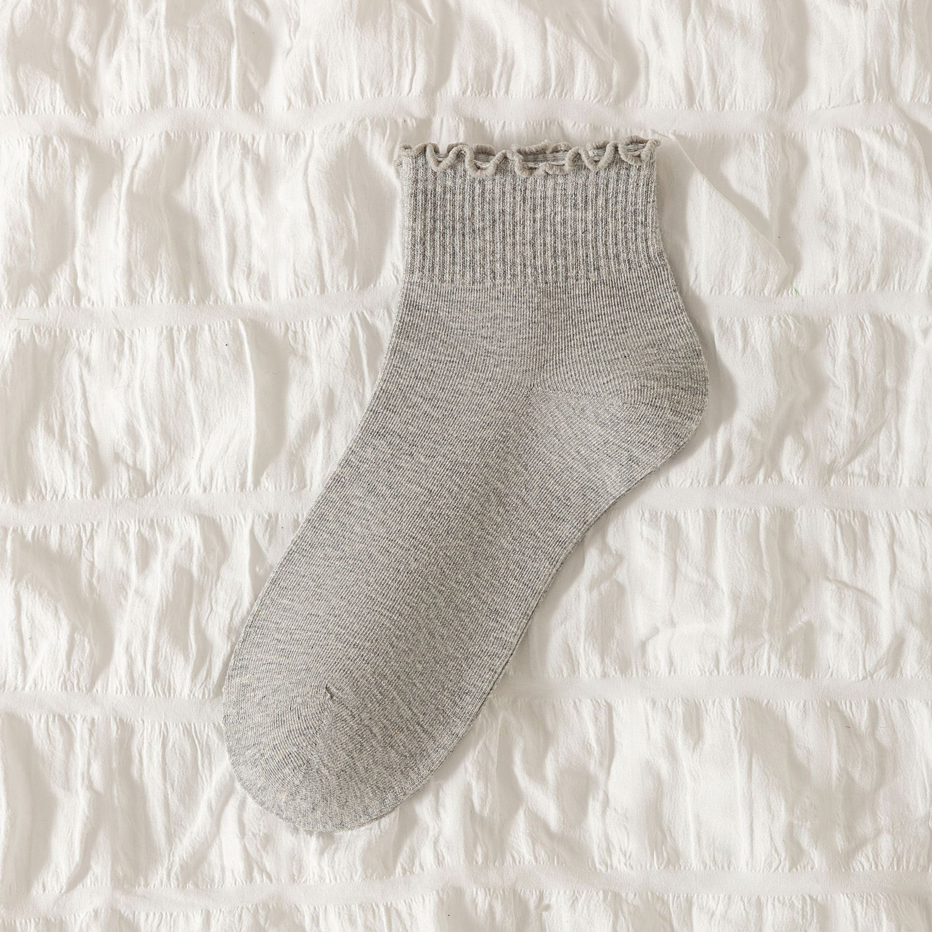 Bavlněné ponožky s vroubkovaným okrajem