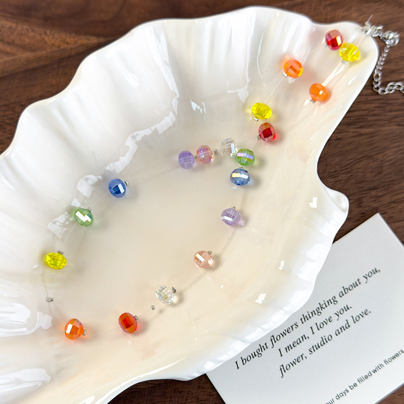 Кольорова Кришталева Намисто-чокер