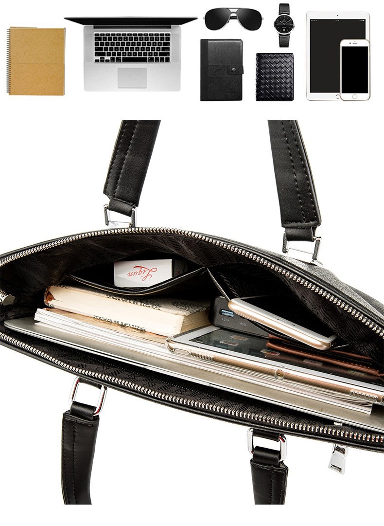 حقيبة أعمال رجالية كبيرة السعة