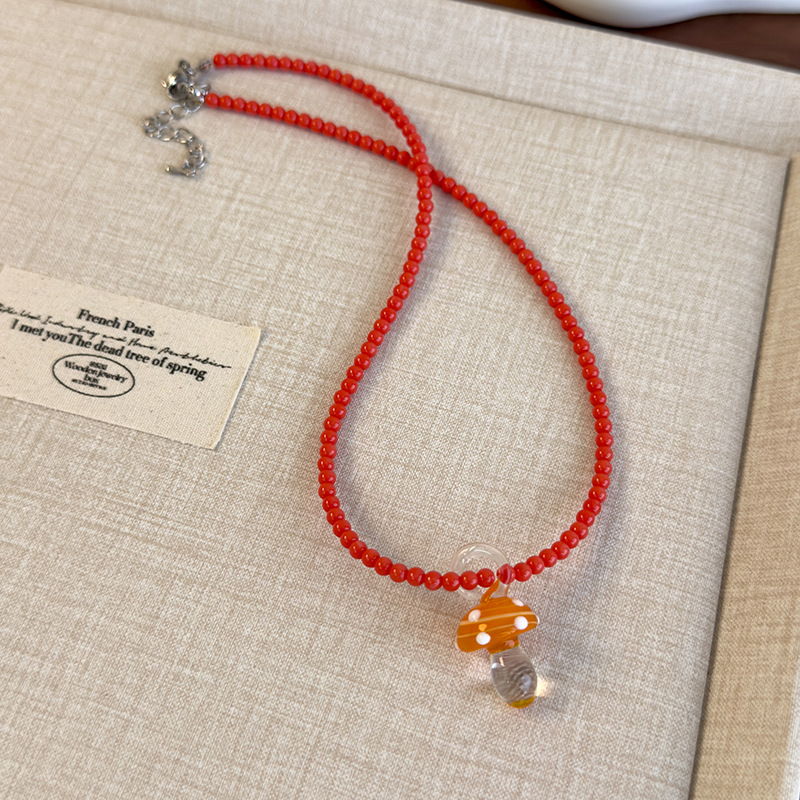 Скільний Грибовий Підвіс Намистинний Нашийник