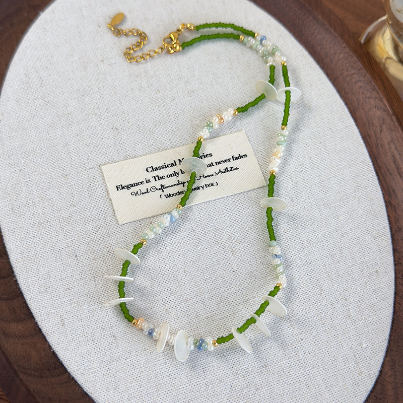 Намисто з Ракушками та Круглими Дисками