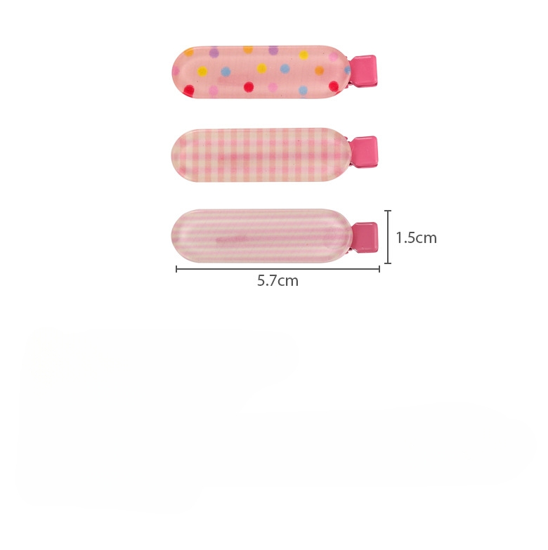Jelly Kleur Strik Ster Stippen Haarclips Set