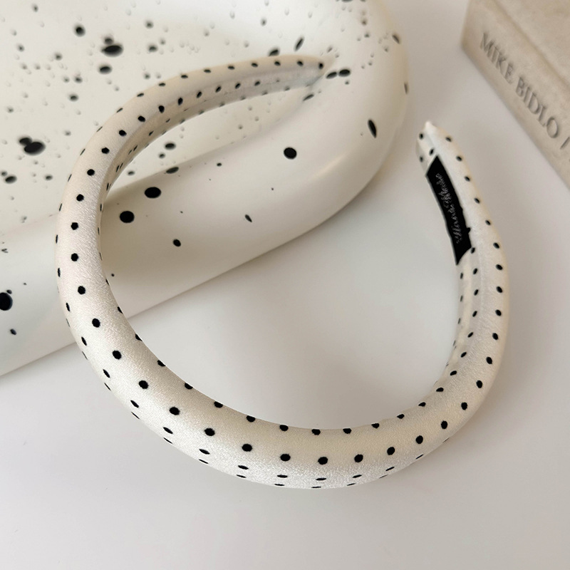 Cinta para el Cabello de Satén con Lunares