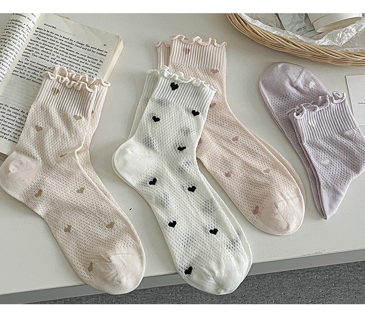 Meias de Renda Cano Médio para Mulher