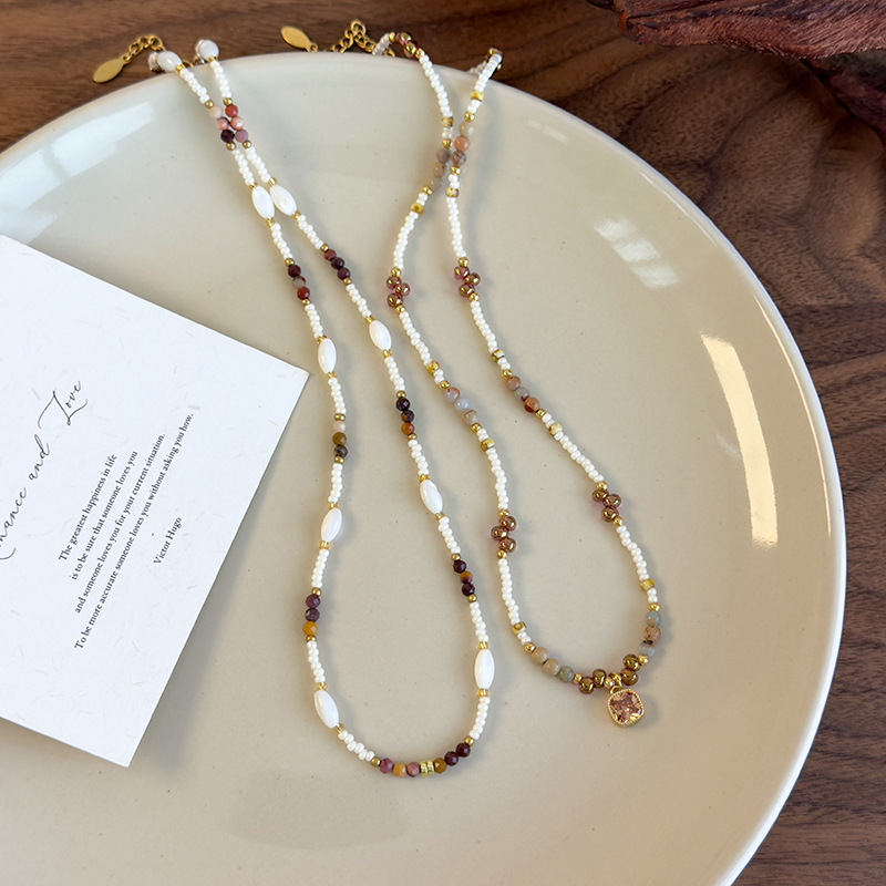 Намисто з намистинами «Котяче Око» у Китайському Стилі