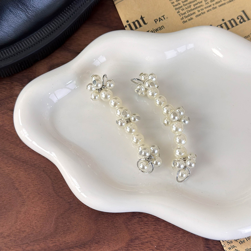 Pearl and Flower Bead Shoe Charms