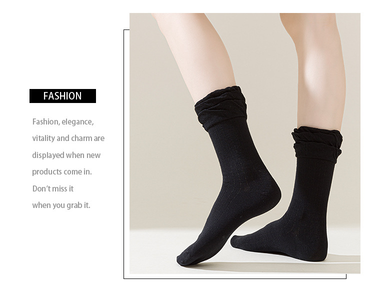 Meias Slouch com Renda