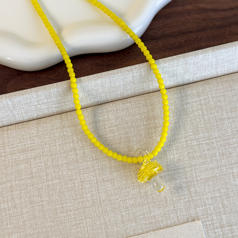 Скільний Грибовий Підвіс Намистинний Нашийник