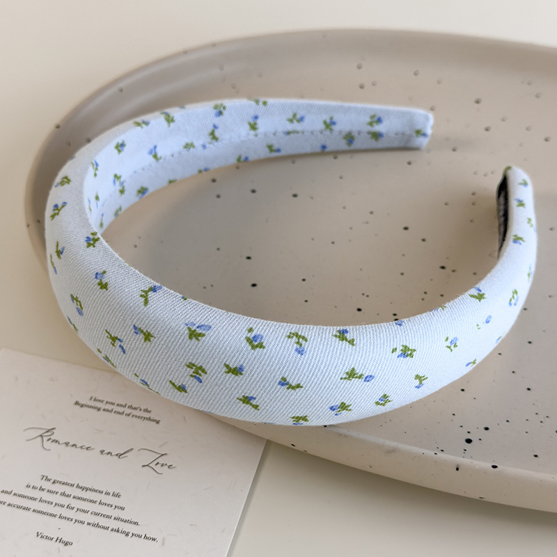 Diadema Floral Azul para Mujer