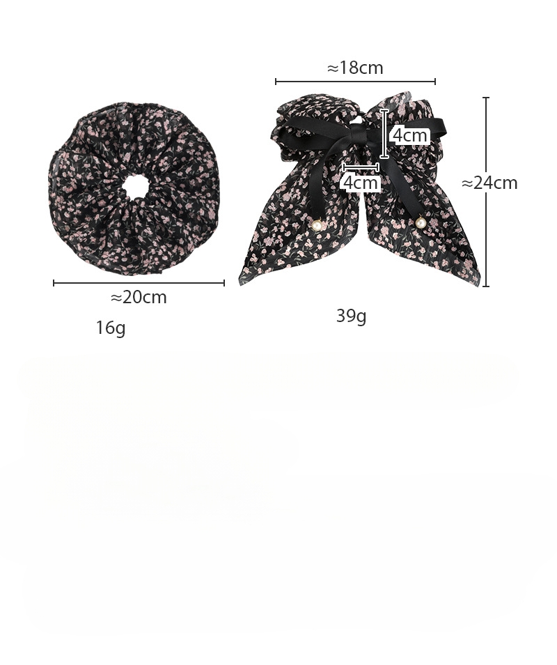 Scrunchies med rosett