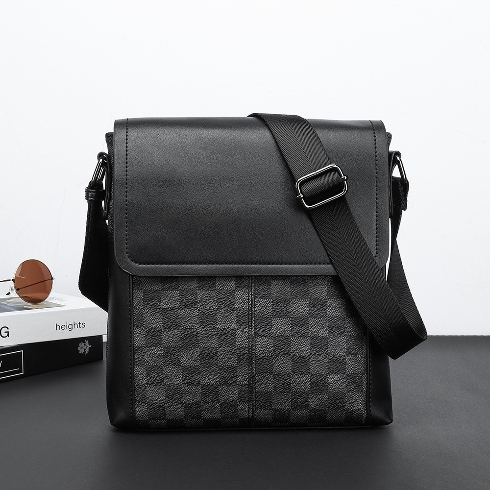 Borsa a tracolla uomo a quadri