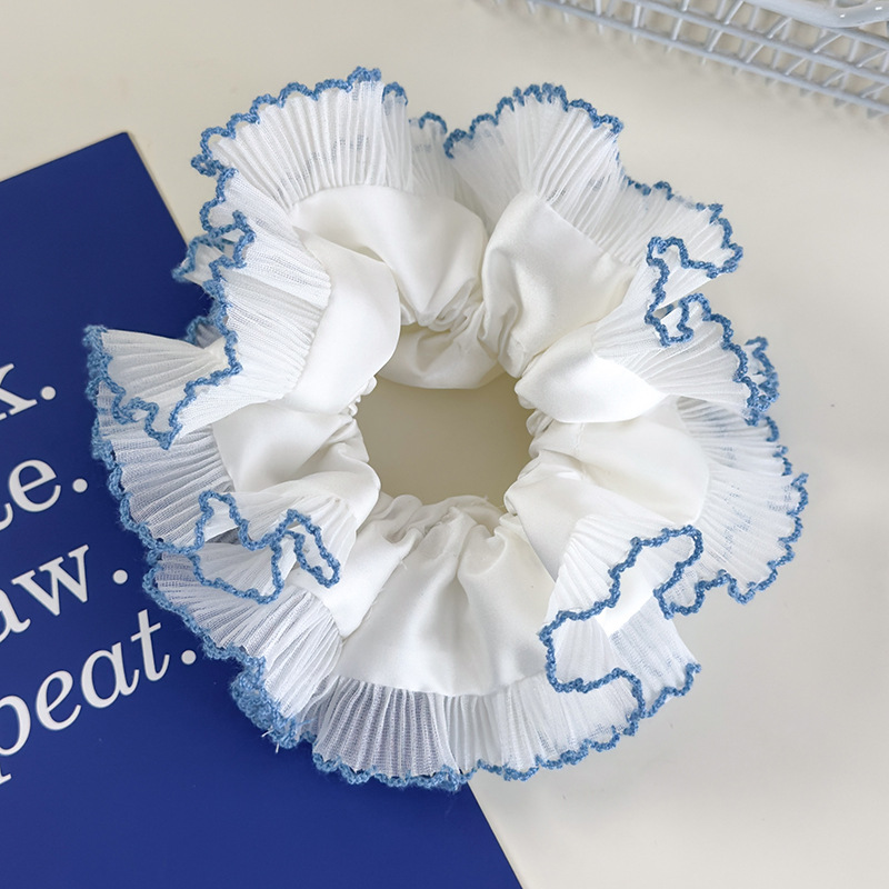 Niebieska Kraciasta Gumka do Włosów