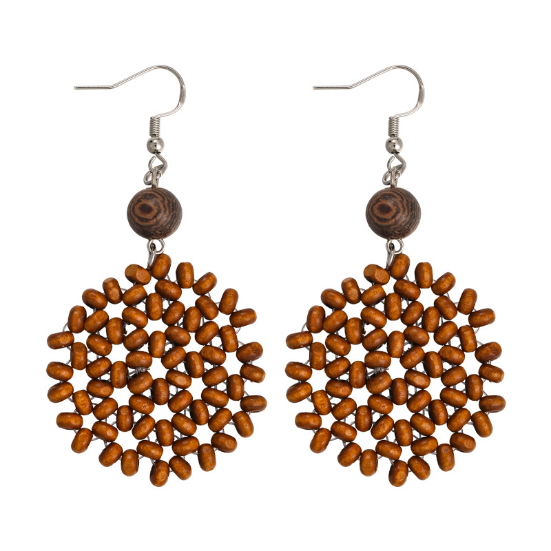 Bohemian Straw Earrings