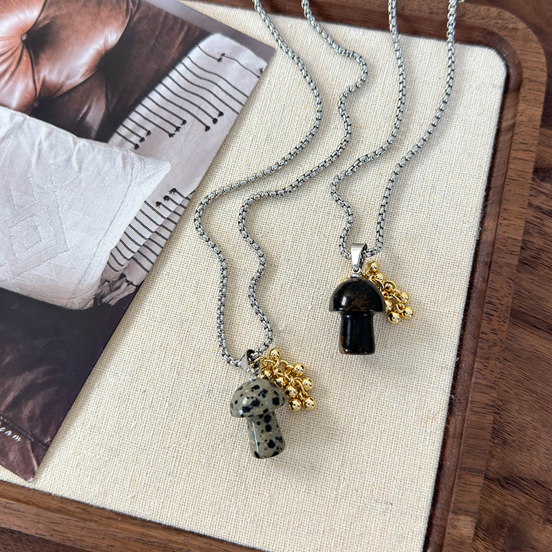 버섯 펜던트 목걸이