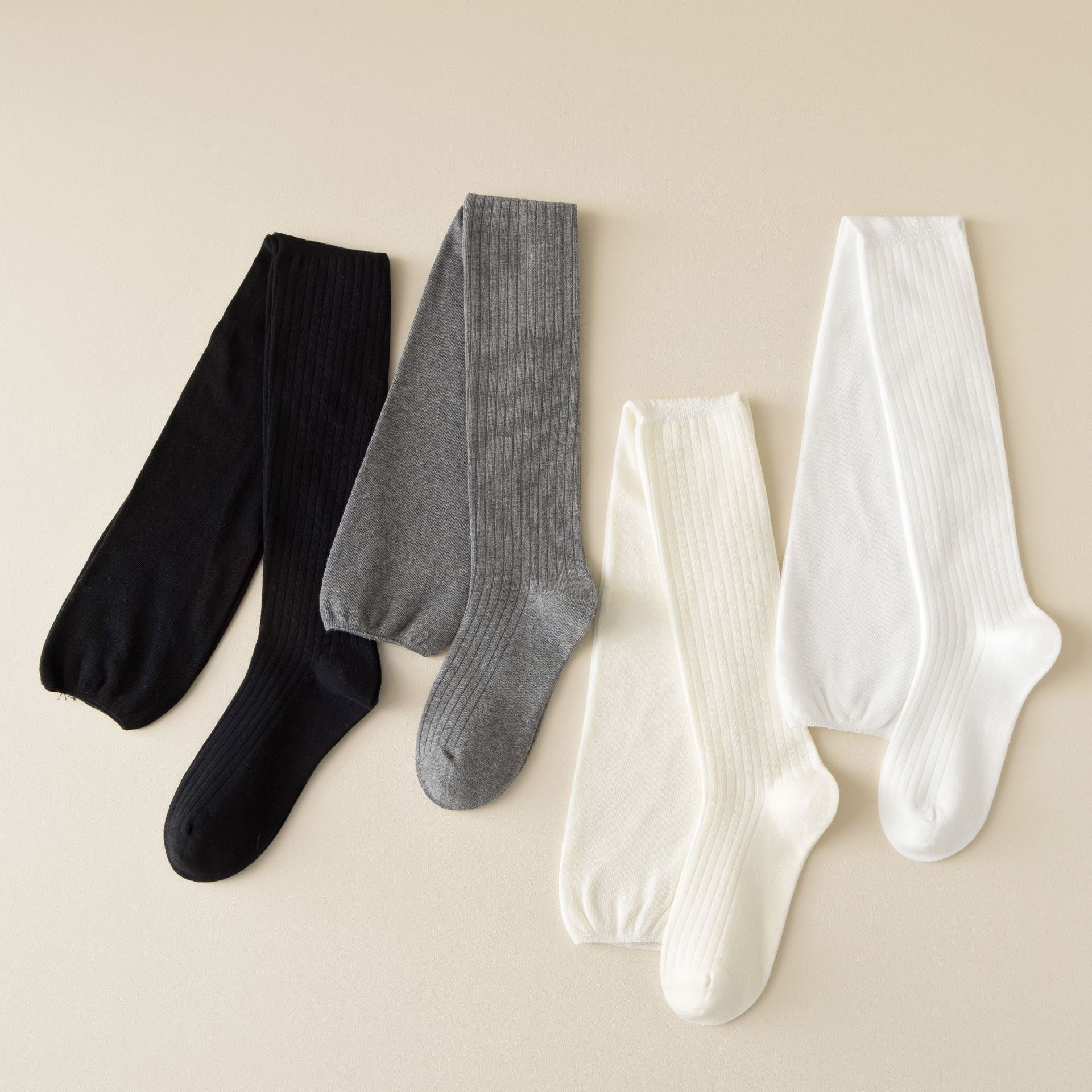 Meias Femininas Acima do Joelho Sem Costura